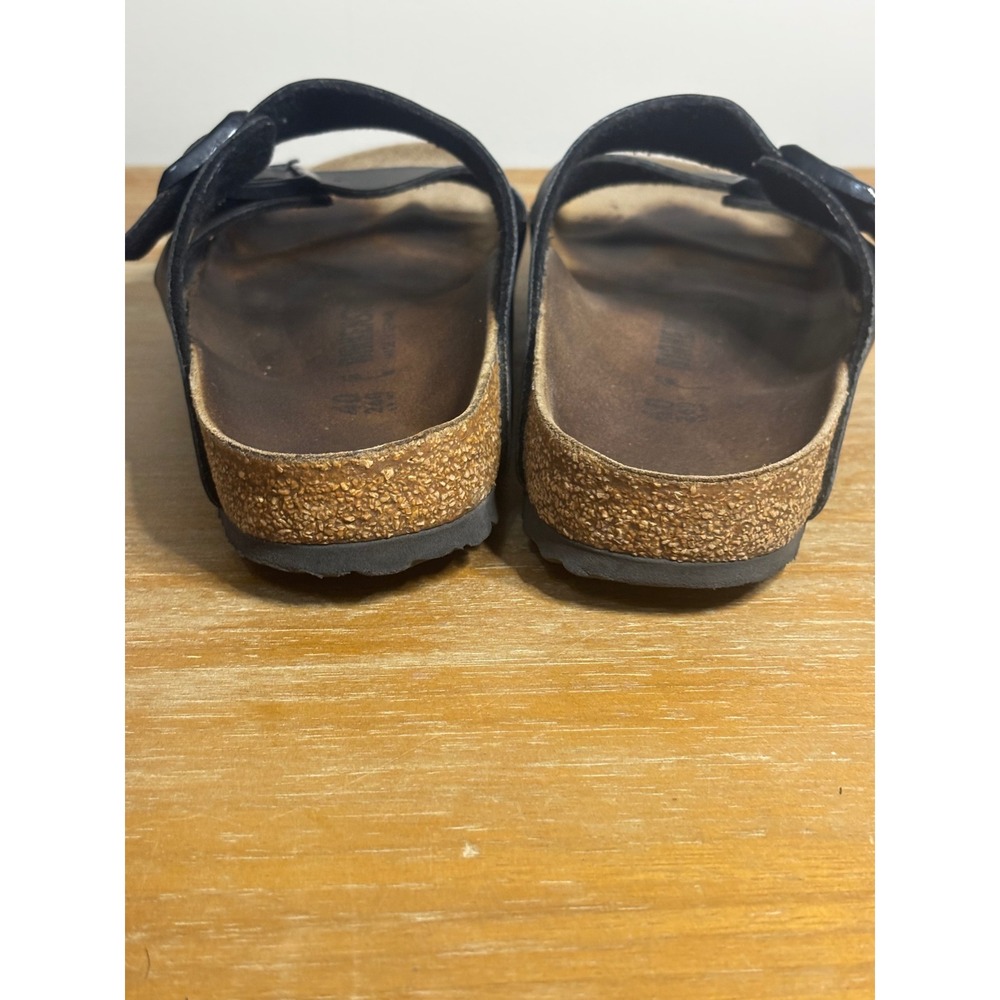 Birkenstock Arizona Black Birko-Flor Sandals M 7 W9 EU 40 Regular Footbed - Picture 5 of 9